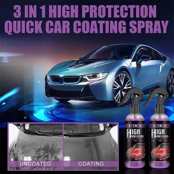 3 in 1 High Protection Quick Car Ceramic Coating Spray - BUY 1 GET 1 FREE🔥